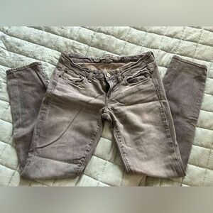 American Eagle Suoer Skinny Stretch Gray Jeans Size 6